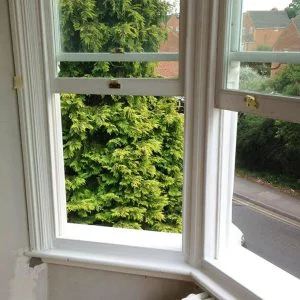 Repair wooden bay window. Wokingham, Berkshire UK