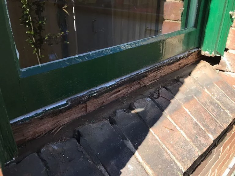Sash Window Repair Sydney | Replace Rotten Window Sill & Weather seal 1