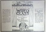 Pilkington wired glass advert - 1920s