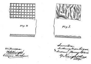 1887 Patent Document for figured rolled glass.